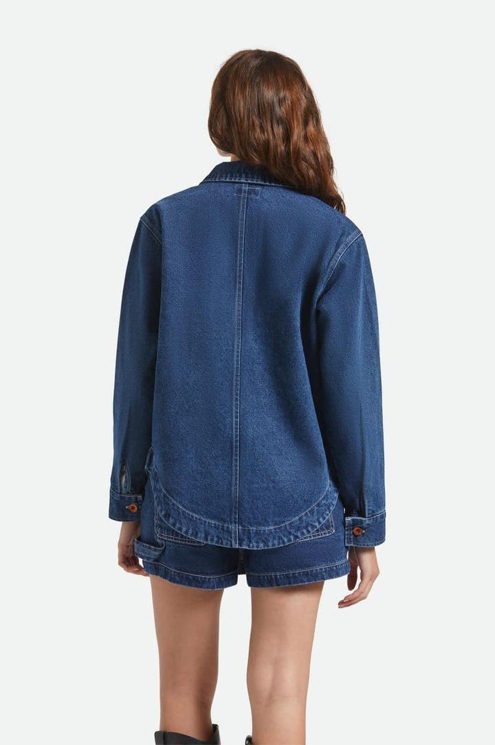 Brixton - Durham Shirt Jacket in Rinse Denim