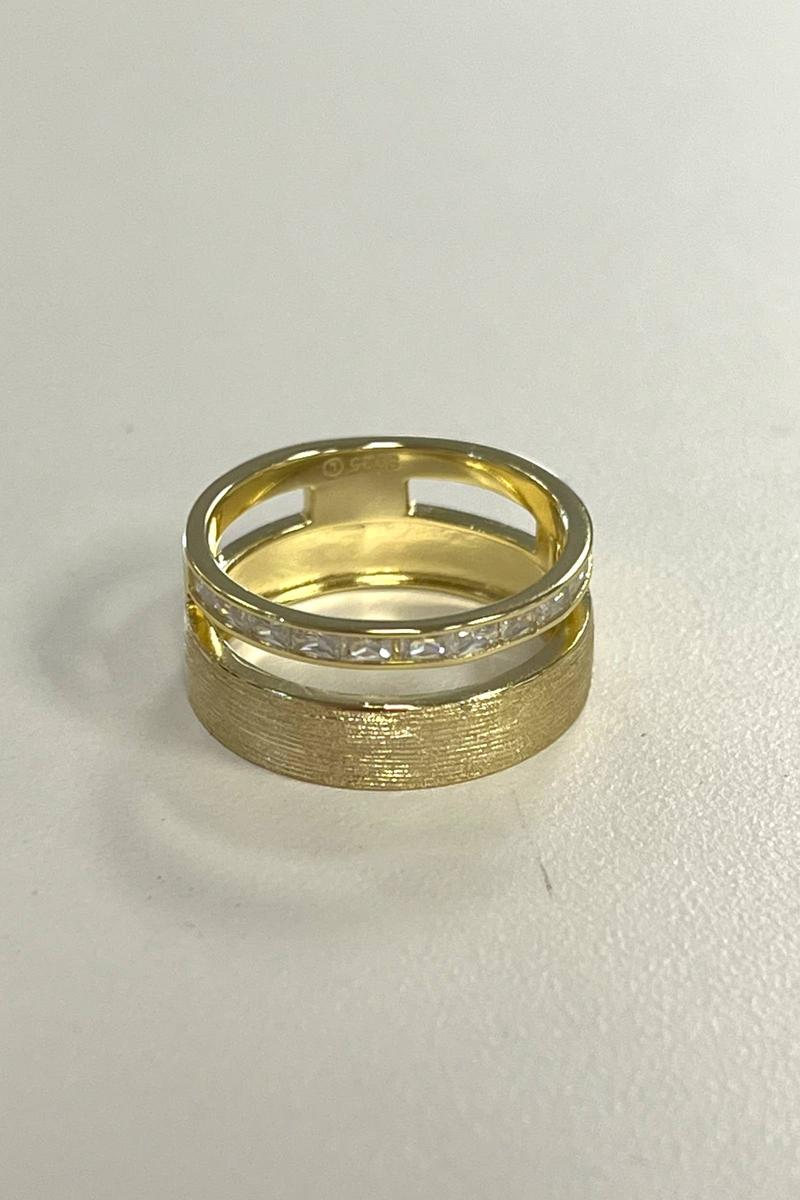 Sahira Jewelry - Carter Ring in 18k Gold Plated Size 8