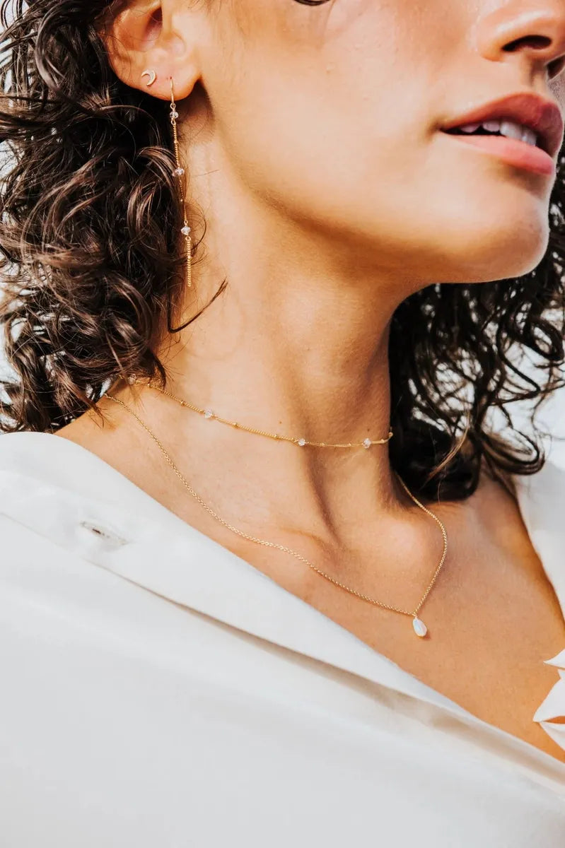 Tree Myriah - Raw Opal Necklace in 14k Gold Fill