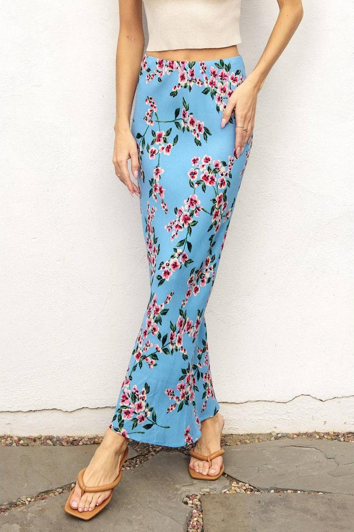 Dress Forum - Pull On Maxi Skirt in Ballad Blue
