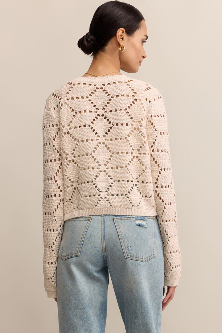Z Supply - Rosalyn Sweater Cardigan in Crystal