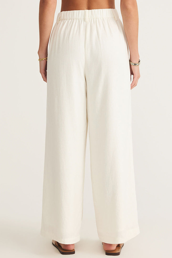Z Supply - Topanga Linen Pant in White