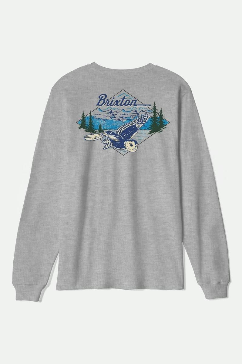 Brixton - Driftway Long Sleeve Standard T-Shirt in Graphite Heather