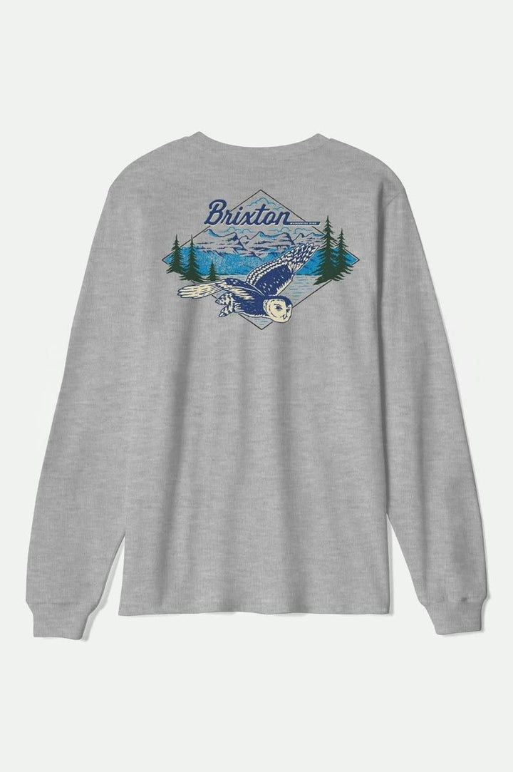 Brixton - Driftway Long Sleeve Standard T-Shirt in Graphite Heather