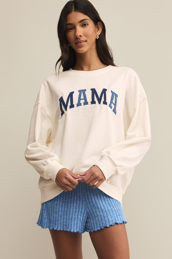 Z Supply - Mama Fleece Sweatshirt in White Shell