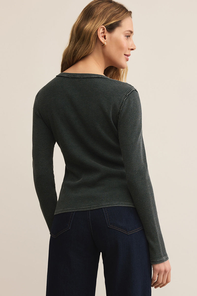 Z Supply - Arlet Mini Thermal Top in Garland Green