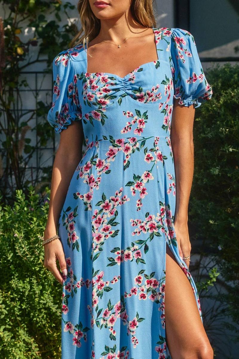 Dress Forum - Sweetheart Slit Dress in Ballad Blue