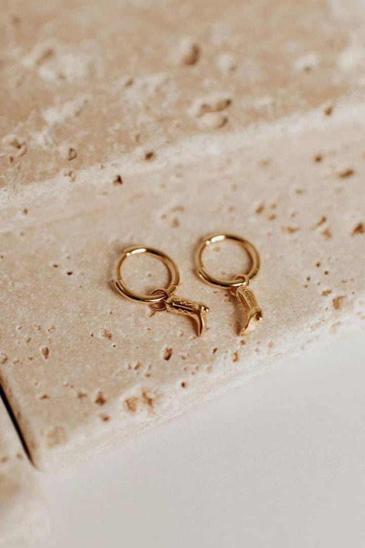 Mauve Jewlery Co. - Dolly Boot Hoops in Gold