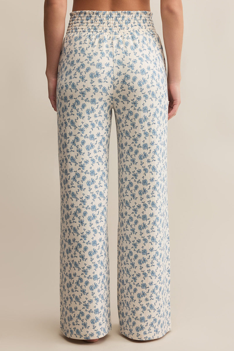 Z Supply - Dawn Smocked Ditsy Pant in Crystal