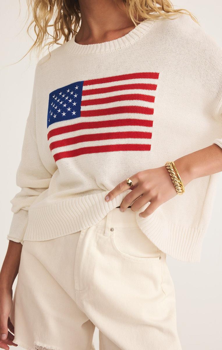 Z Supply - Sienna Flag Sweater in Sea Salt