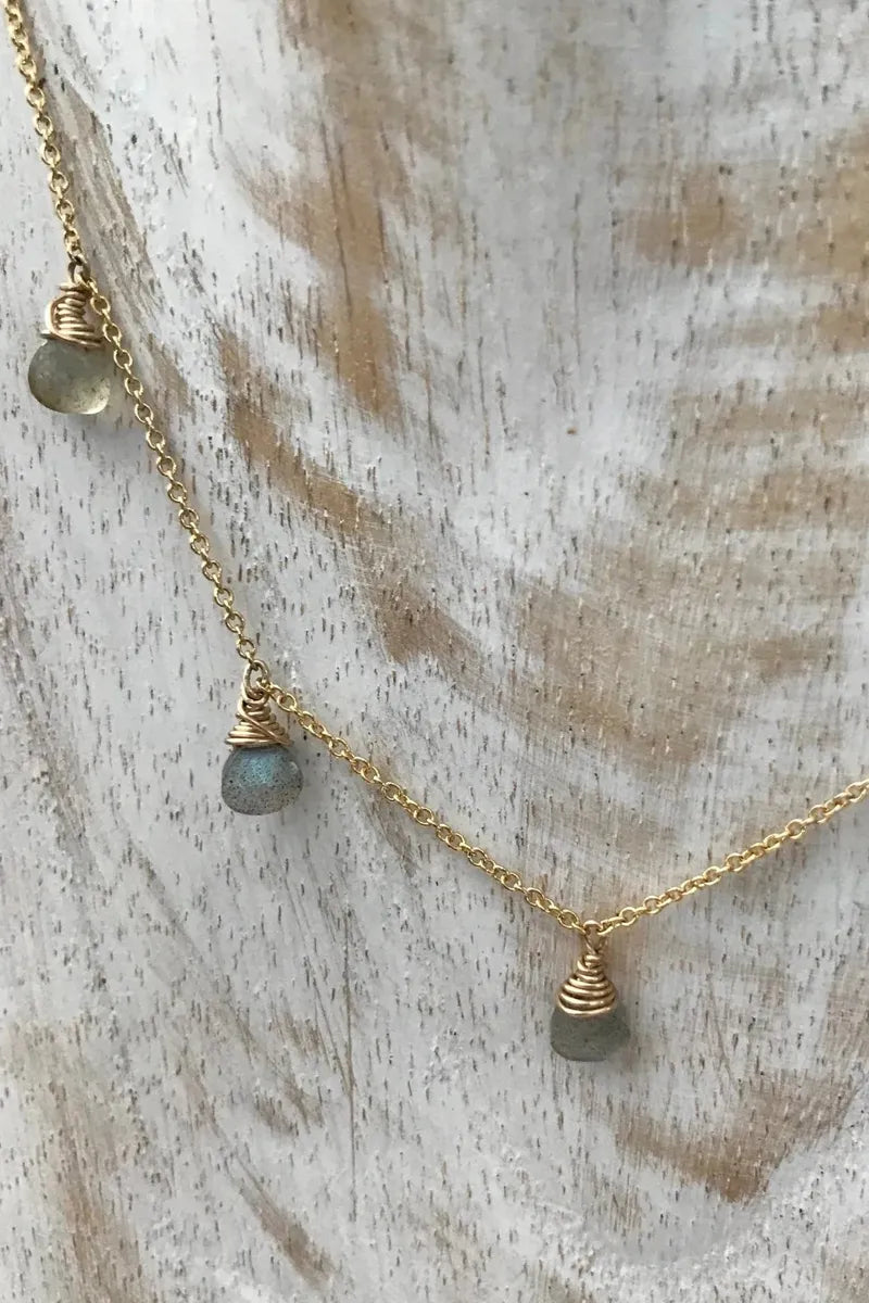 Tree Myriah - Chlo Necklace with Moonstone in 14k Gold Fill
