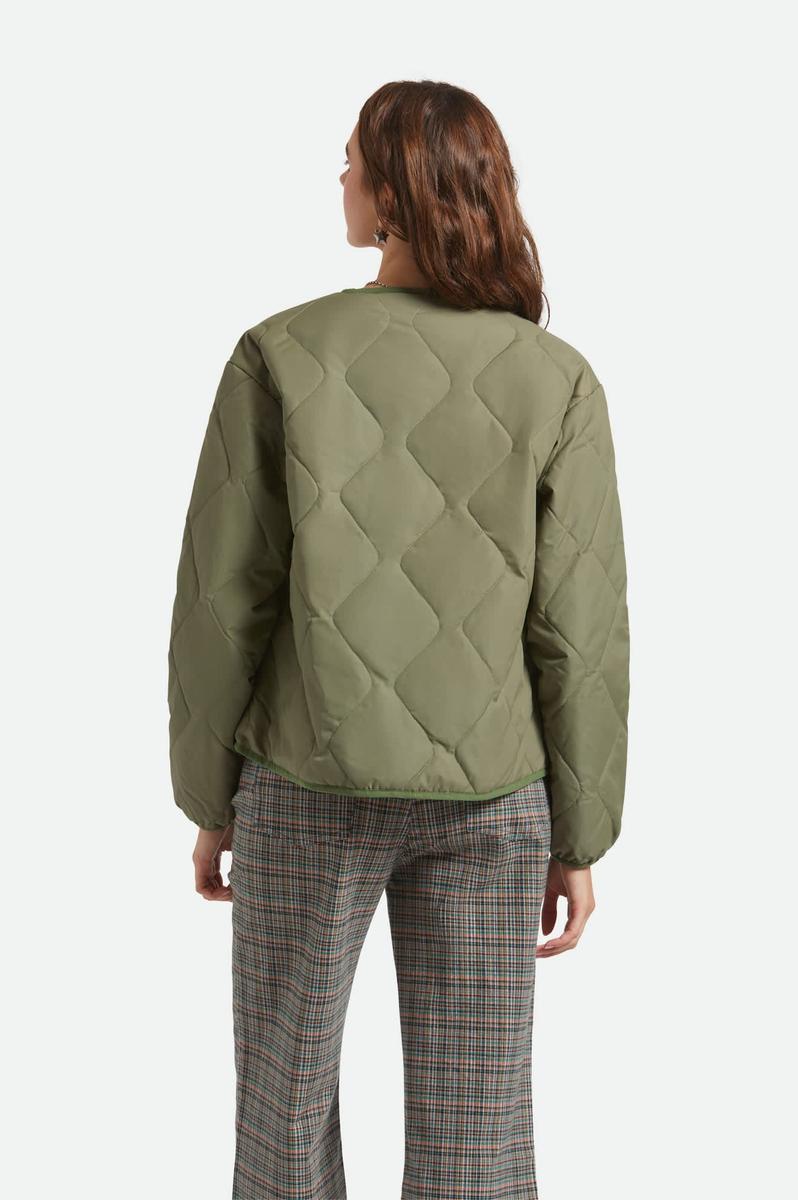 Brixton - Delilah Quilted Jacket in Olive Surplus