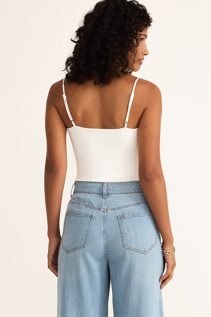 Z Supply - Lane Luxe Smooth Bodysuit in White