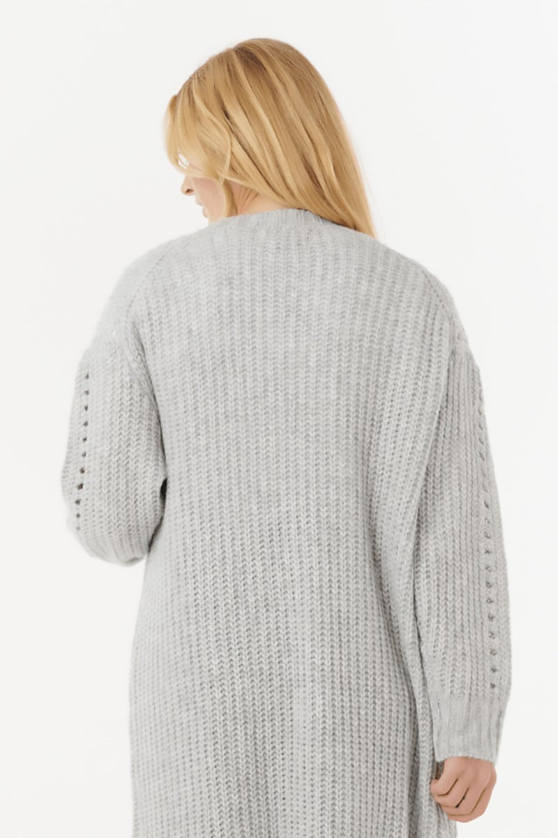 Rip Curl - Oceanic Duster Cardigan in Light Grey Heather