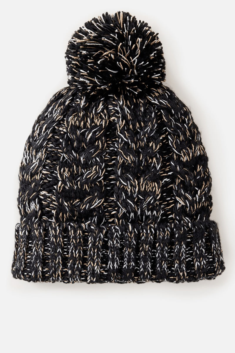 Rip Curl - Classic Reg Pom Pom Beanie in Black