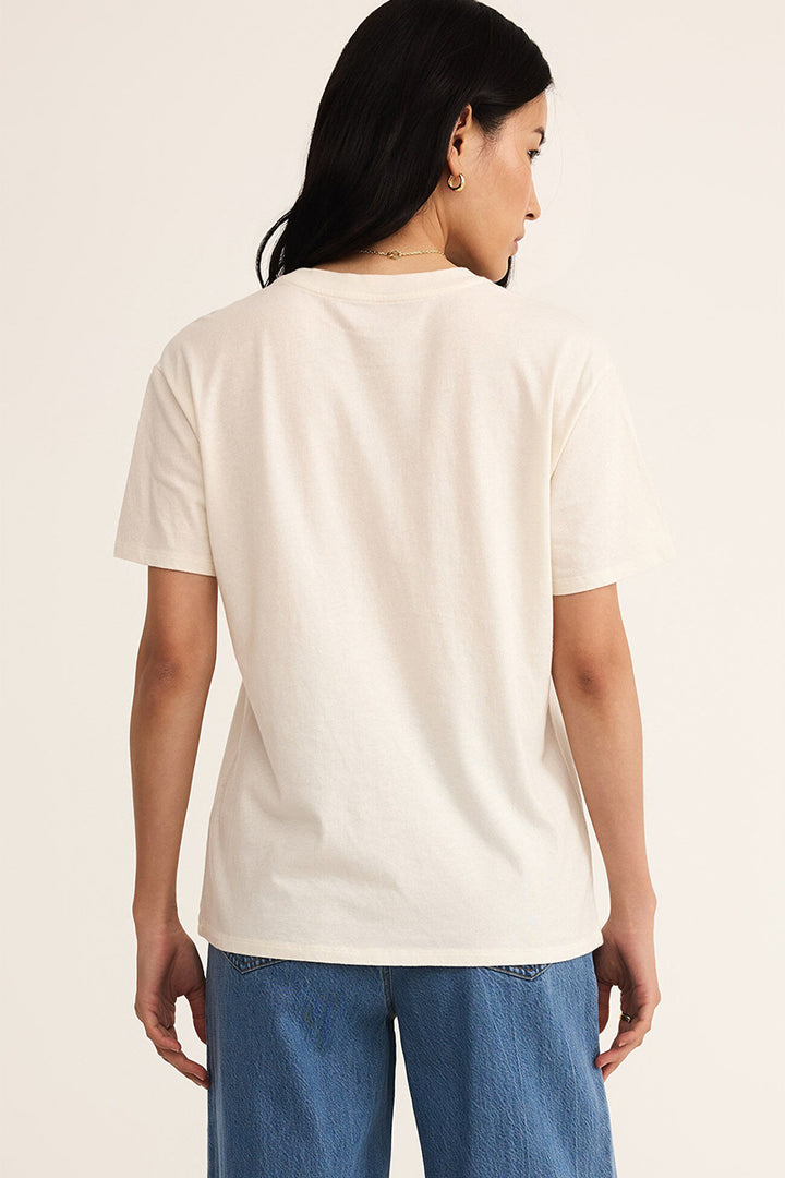 Z Supply - Flag Boyfriend Tee in Sea Salt