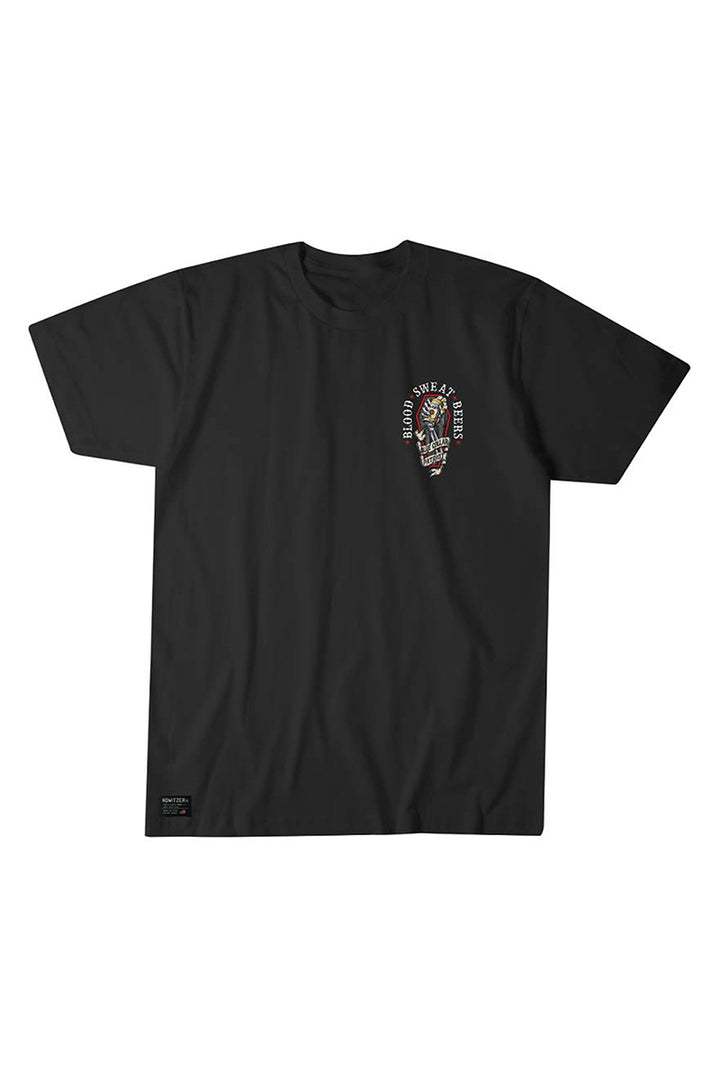 HOWITZER - Beers Short Sleeve Tee in Vintage Black