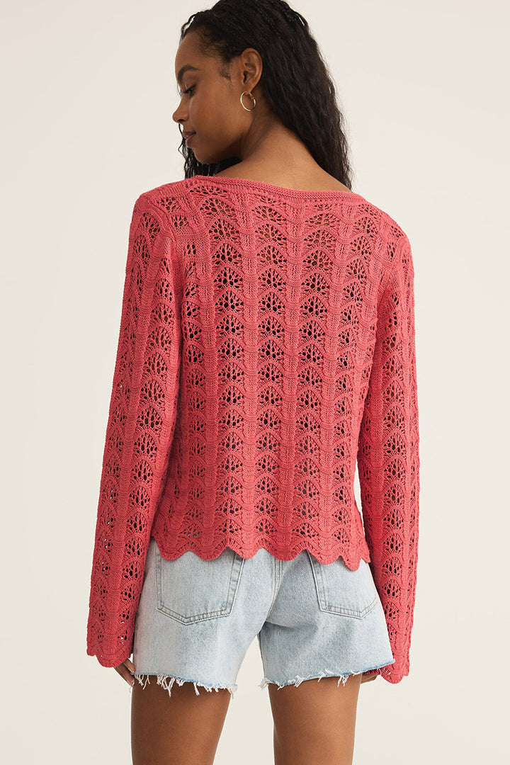 Z Supply - Azura Crochet Top in Persimmon