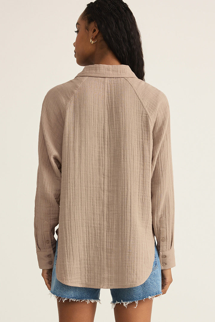 Z Supply - The Perfect Airy Top in Iced Coffee