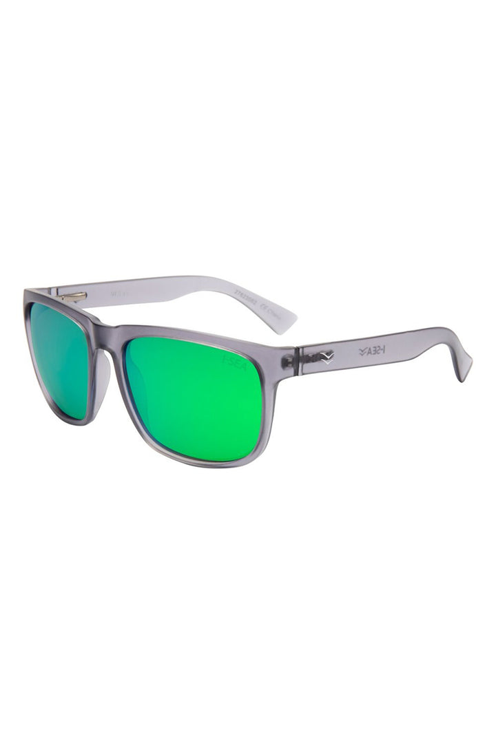 I-SEA - Wyatt with Grey Frames and Green Polarized Lenses