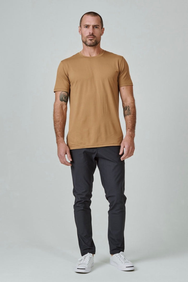7DIAMONDS - Core™ Crew Neck Tee in Sandcastle