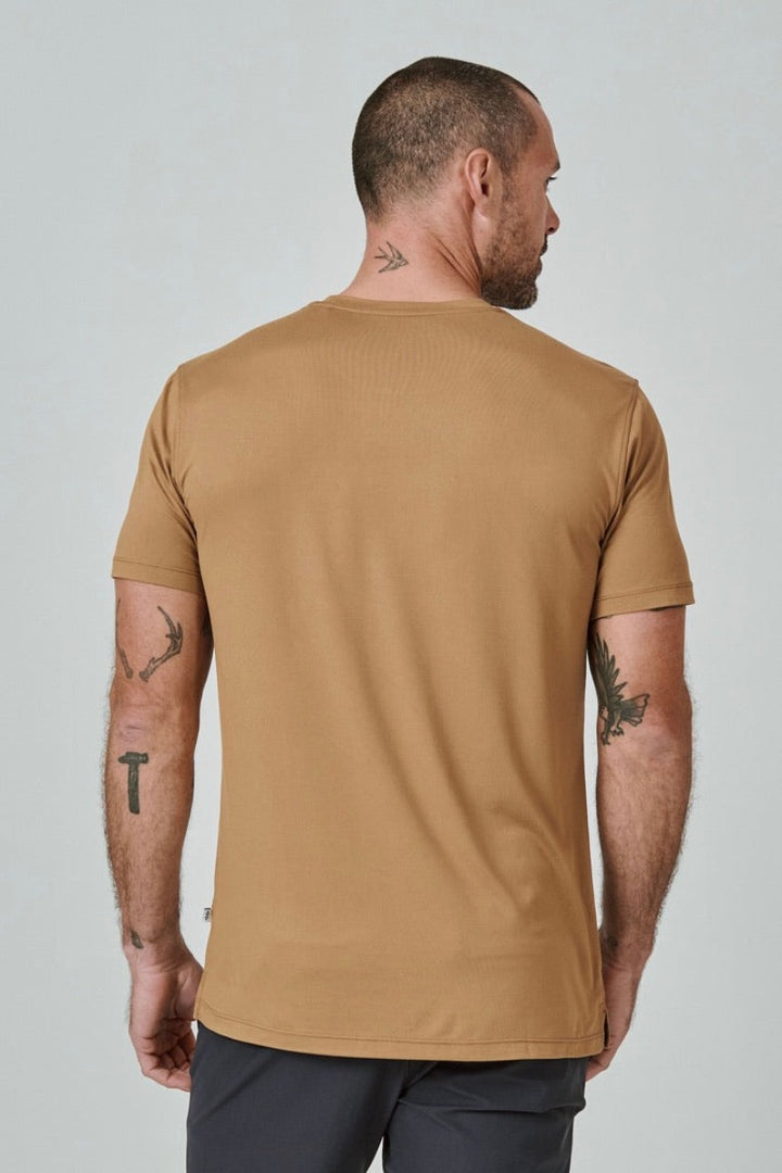 7DIAMONDS - Core™ Crew Neck Tee in Sandcastle