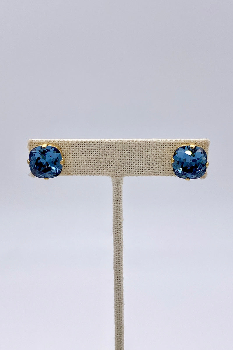 La Vie Parisienne - Sapphire Swarovski Crystal Stud Earrings